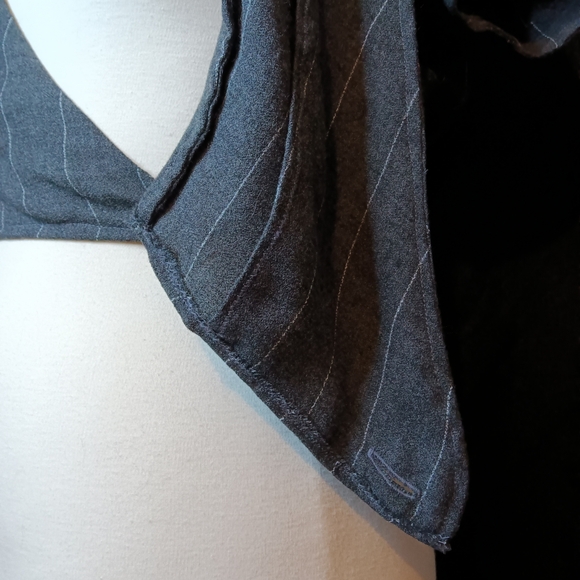 Pinstripe Handmade Wrap Top - Picture 8 of 9